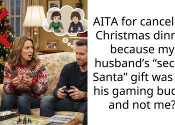 AITA for canceling Christmas dinner because my husband’s “secret Santa” gift was for his gaming buddy and not me?
