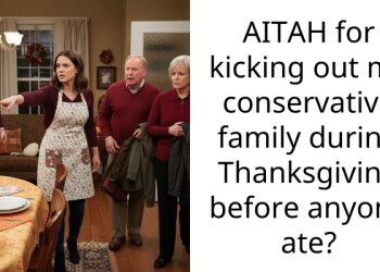 AITAH for kicking out my conservative family during Thanksgiving before anyone ate?