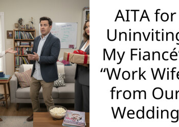 AITA for Uninviting My Fiancé’s “Work Wife” from Our Wedding