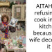 AITAH for refusing to cook in our kitchen because my wife decorated it