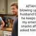 AITAH For blowing up on my husband because he keeps eating my emergency snacks after I’ve asked him not to?