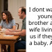 I dont want my younger brother and his wife living with us if they have a baby. AITAH?