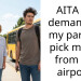 AITA for demanding my parents pick me up from the airport?