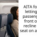 Airplane Pa*sengers Argue Over Reclining Seat, An Unacceptable Act Or A Basic Right