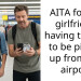 AITA for my girlfriend having to wait to be picked up from the airport