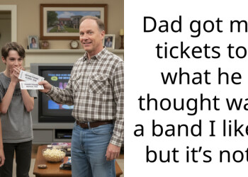 Dad spent a fortune on concert tickets for a band I don’t even like