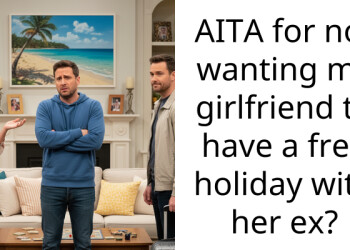 AITA for not wanting my girlfriend to have a free holiday with her ex?