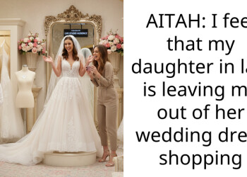 AITAH: I feel that my daughter in law is leaving me out of her wedding dress shopping