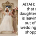 AITAH: I feel that my daughter in law is leaving me out of her wedding dress shopping
