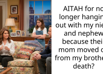 AITAH for no longer hanging out with my niece and nephew because their mom moved on from my brother’s death?