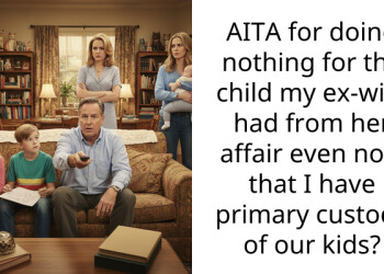 AITA for doing nothing for the child my ex-wife had from her affair even now that I have primary custody of our kids?