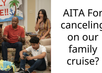 AITA For canceling on our family cruise?