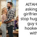 AITAH for asking my girlfriend to stop hugging a guy she hooked up with?