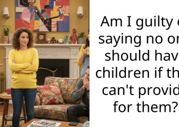 Am I guilty of saying no one should have children if they can’t provide for them?