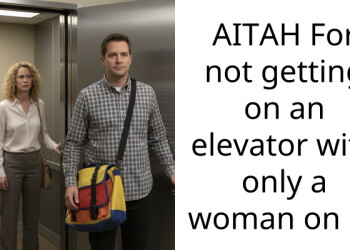 AITAH For not getting on an elevator with only a woman on it?