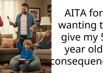 AITA for wanting to give my 5 year old consequences