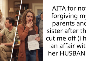 AITA for not forgiving my parents and sister after they cut me off (i had an affair with her HUSBAND)