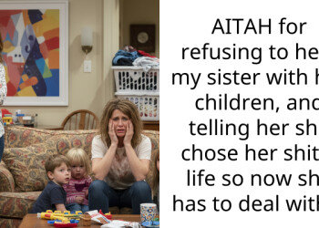 AITAH for refusing to help my sister with her children, and telling her she chose her shitty life so now she has to deal with it