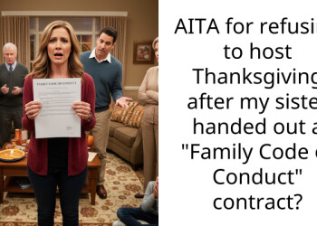 AITA for refusing to host Thanksgiving after my sister handed out a “Family Code of Conduct” contract?