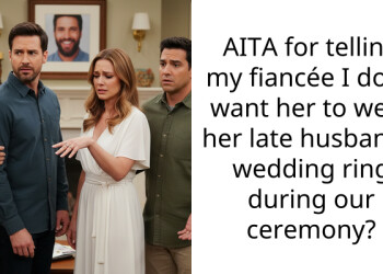 AITA for telling my fiancée I don’t want her to wear her late husband’s wedding ring during our ceremony?