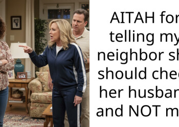 AITAH for telling my neighbor she should check her husband and NOT me?