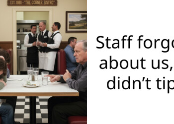 Staff forgot about us, I didn’t tip