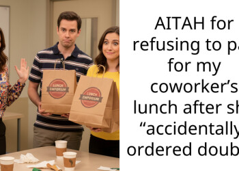 AITAH for refusing to pay for my coworker’s lunch after she “accidentally” ordered double?