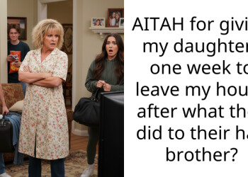 AITAH for giving my daughters one week to leave my house after what they did to their half brother?
