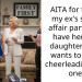 AITA for telling my ex’s sterile affair partner to have her own daughter if she wants to share cheerleading with one?