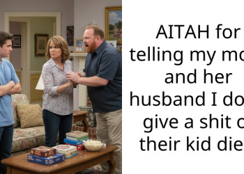 AITAH for telling my mom and her husband I don’t give a shit of their kid dies.