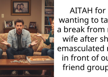 AITAH for wanting to take a break from my wife after she emasculated me in front of our friend group?
