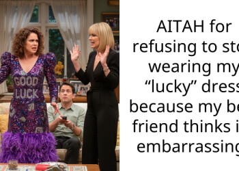 AITAH for refusing to stop wearing my “lucky” dress because my best friend thinks it’s embarra*sing?