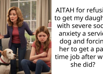 AITAH for refusing to get my daughter with severe social anxiety a service dog and forcing her to get a part time job after what she did?