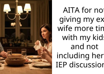 AITA for not giving my ex’s wife more time with my kids and not including her in IEP discussions?
