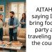 AITAH for saying I can’t bring food to a party after traveling across the country?