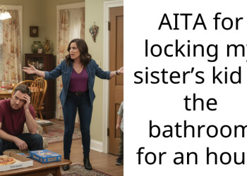 AITA for locking my sister’s kid in the bathroom for an hour?