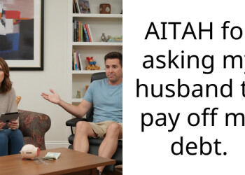 AITAH for asking my husband to pay off my debt.