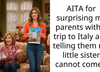 AITA for surprising my parents with a trip to Italy and telling them my little sister cannot come?
