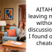 AITAH for leaving my wife without a discussion after I found out she cheated?