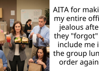 AITA for making my entire office jealous after they “forgot” to include me in the group lunch order again?