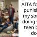AITA for not punishing my son for doing what teen boys do?
