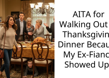 AITA for Walking Out of Thanksgiving Dinner Because My Ex-Fiancé Showed Up?