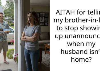AITAH for telling my brother-in-law to stop showing up unannounced when my husband isn’t home?
