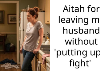 Aitah for leaving my husband without ‘putting up a fight’
