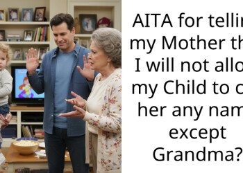 AITA for telling my Mother that I will not allow my Child to call her any name except Grandma?