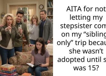 AITA for not letting my stepsister come on my “siblings only” trip because she wasn’t adopted until she was 15?