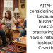 AITAH for considering divorce because my husband is constantIy pressuring me to have a natural birth instead of a C-section??
