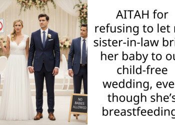 AITAH for refusing to let my sister-in-law bring her baby to our child-free wedding, even though she’s b***stfeeding?