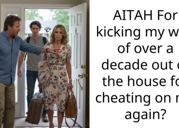 AITAH For kicking my wife of over a decade out of the house for cheating on me again?