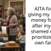 AITA for not giving my brother money for rent after my mom shamed me for prioritizing my own family?